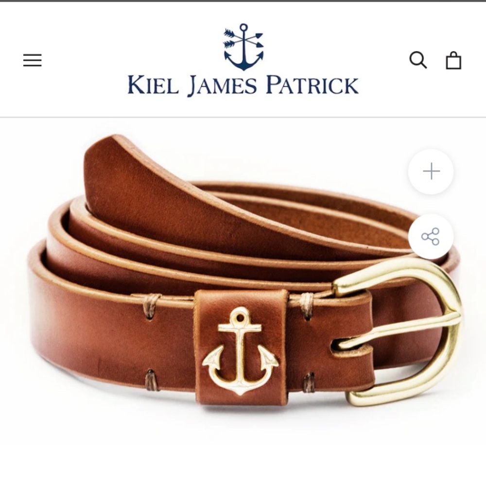 KJP anchor leather belt